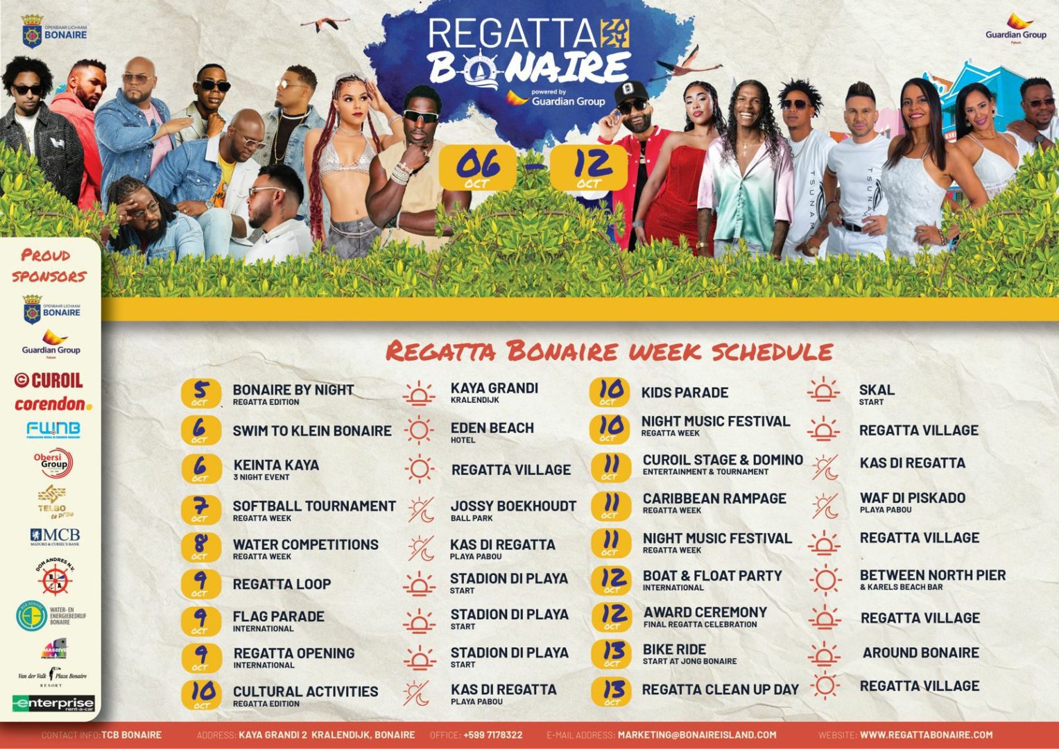 regatta bonaire 2024 week schedule