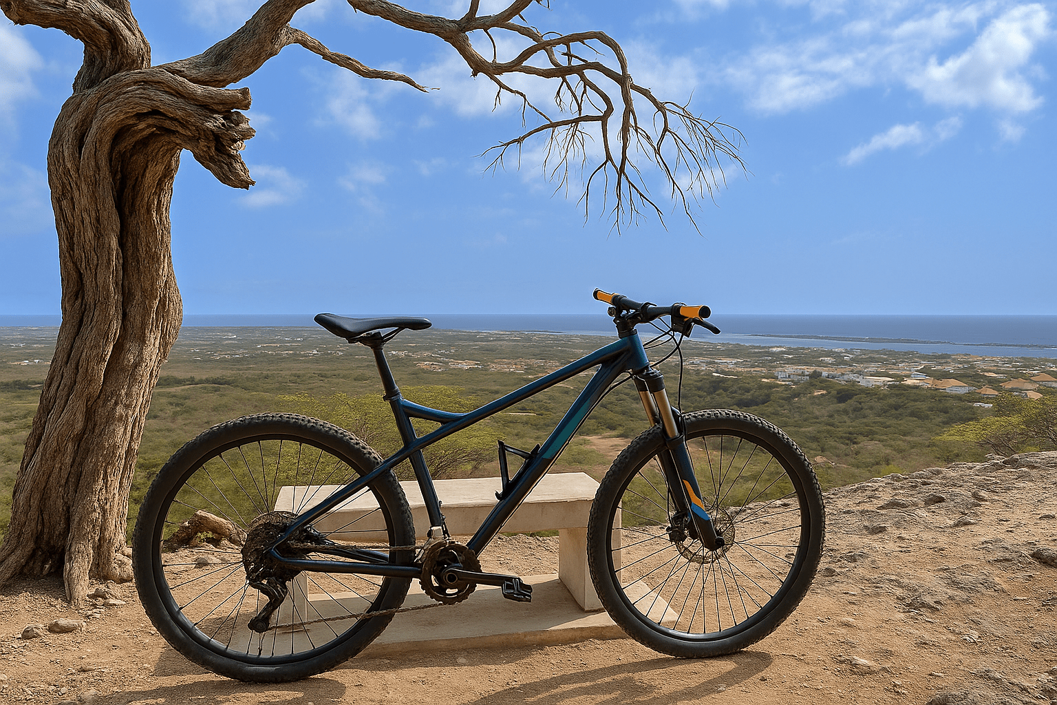 Cycling on Seru Largu