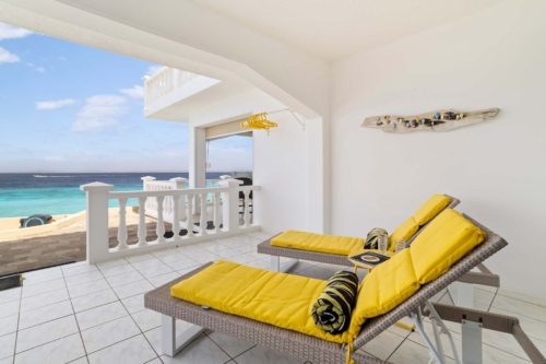 Belair Caribbean Sea with spectacular ocean views and house reef directly in front of the apartment